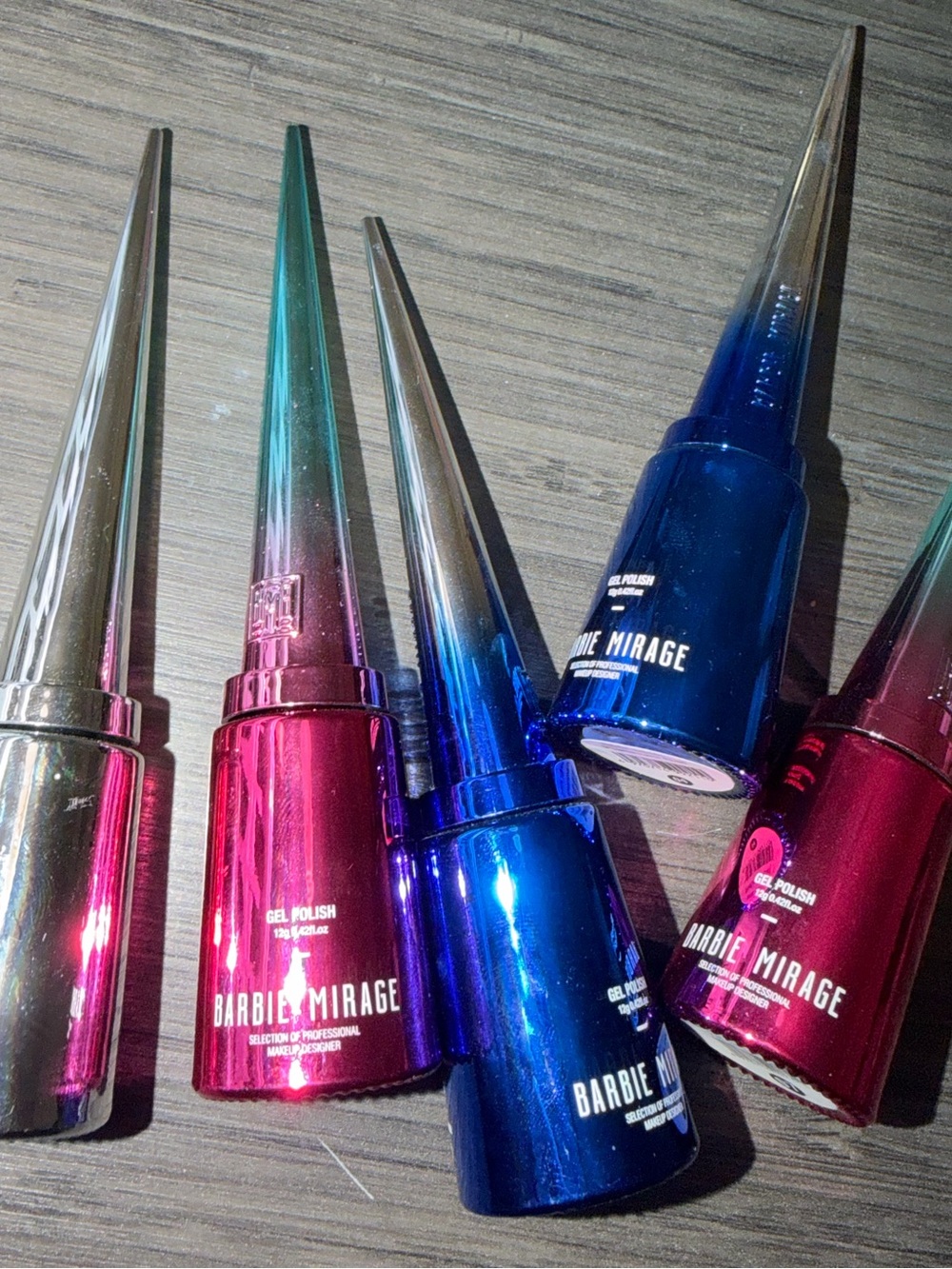 Blue & Pink Gel Polish Set - Barbie mirage